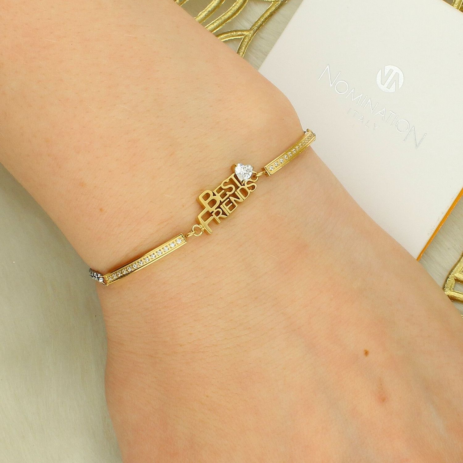 Bransoletka Nomination Italy Family BEST FRIEND – 028027 006 - stal, złoto, cyrkonie, regulowanaf.jpg